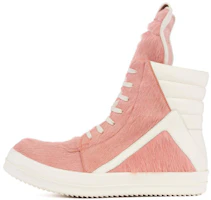 Rick Owens GeoBasket Cow Fur Dusty Pink Milk RR02B2894LHL-8311 Rick Owens GeoBasket Cow Fur Dusty Pink Milk RR02B2894LHL-8311