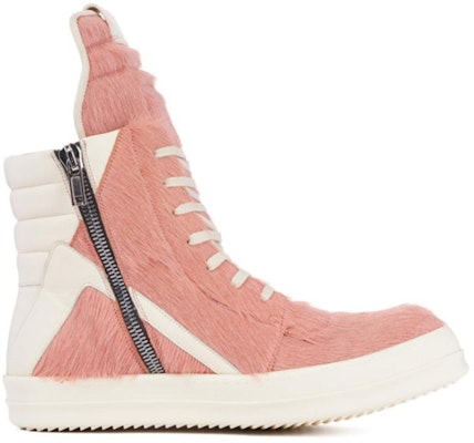 Rick Owens GeoBasket Cow Fur Dusty Pink Milk RR02B2894LHL-8311 Order Rick Owens GeoBasket Cow Fur Dusty Pink Milk RR02B2894LHL-8311