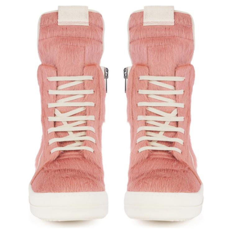 Lookbook 瑞克歐文斯/RO 小牛皮 時尚板鞋 男款 白粉色