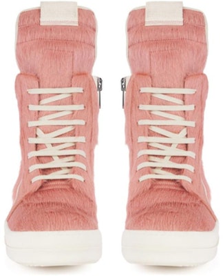 Rick Owens GeoBasket Cow Fur Dusty Pink Milk RR02B2894LHL-8311 Lookbook Rick Owens GeoBasket Cow Fur Dusty Pink Milk RR02B2894LHL-8311