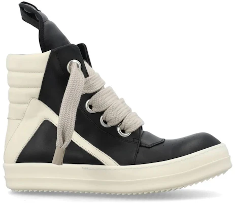 Rick Owens GeoBasket Oversized Eyelet Milk ''Zwart'' Sneakers RU01B1894LPOW1-9111 Order Rick Owens GeoBasket Oversized Eyelet Milk ''Zwart'' Sneakers RU01B1894LPOW1-9111
