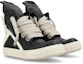Shop Rick Owens GeoBasket Oversized Eyelet Milk ''Zwart'' Sneakers RU01B1894LPOW1-9111