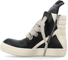 Rick Owens Geobasket SS22 'Black White Calfskin' RU01B1894LPOW1-9111 Rick Owens Geobasket SS22 'Black White Calfskin' RU01B1894LPOW1-9111
