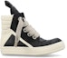 Order Rick Owens Geobasket SS22 'Hitam Putih Kulit Anak Lembu' RU01B1894LPOW1-9111