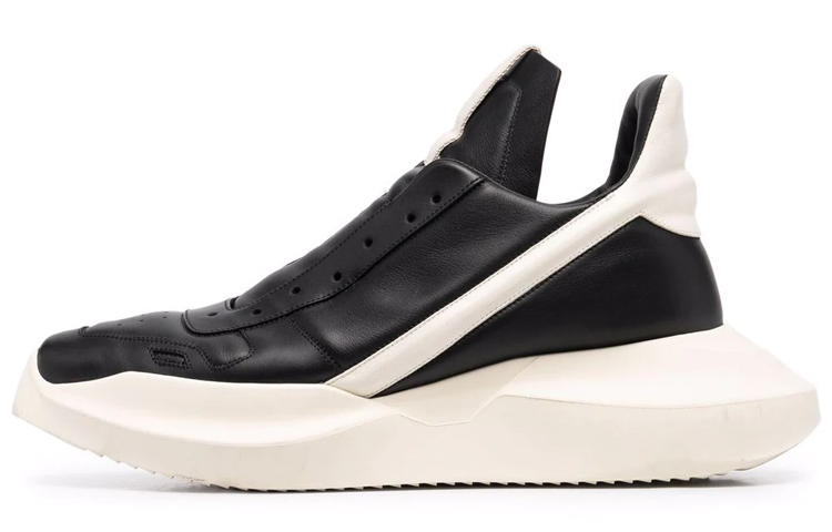 Rick Owens Geth Runner High 'Black White' RU02B2814LPO-911
