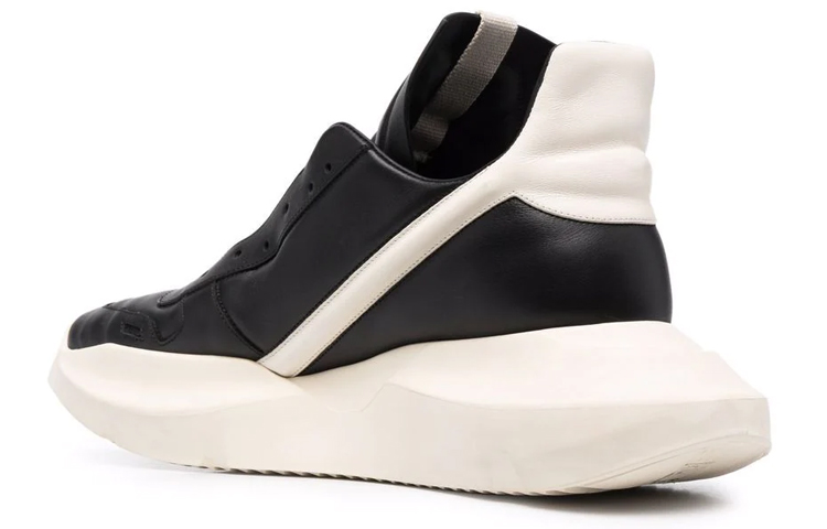 Lookbook 릭오웬스 게스 러너 하이 '블랙 화이트' RU02B2814LPO-911