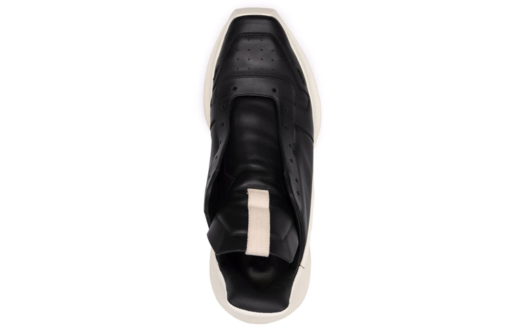 Shop Rick Owens Geth Runner High ''Zwart Wit'' RU02B2814LPO-911