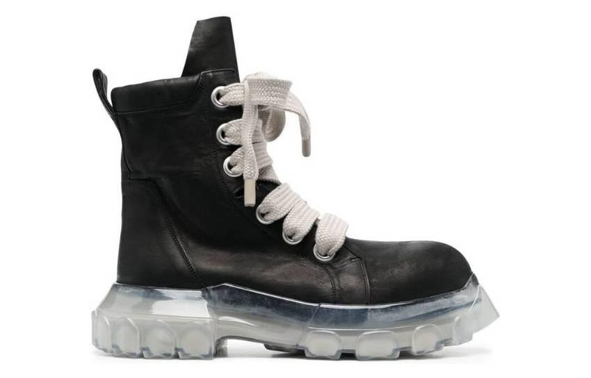 Rick Owens Gray Low-Top Sneakers JW '219570261016871338,63' 圖 2