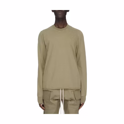 Rick Owens Gray Solid Crewneck Long-Sleeve Sweatshirt DU02C5279RIG-25