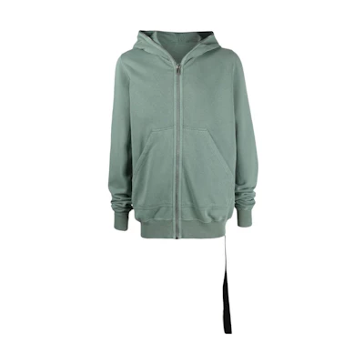 Rick Owens Green Zip-Up Hoodie Jacket DU02B4280F-56