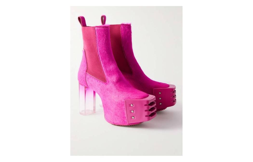 Purchase Rick Owens Gucci Platform Chelsea Boots 'Grilled Pony-Hair' - But Kasut Kuda Platform 1647597294520242