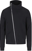 Rick Owens High-Neck Zip-Up Sweatshirt Black Casualwear RU02C7272BG-09 Rick Owens High-Neck Zip-Up Sweatshirt Black Casualwear RU02C7272BG-09