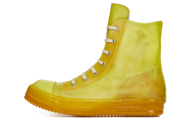 Rick Owens High-Top 'Yellow Fashion'