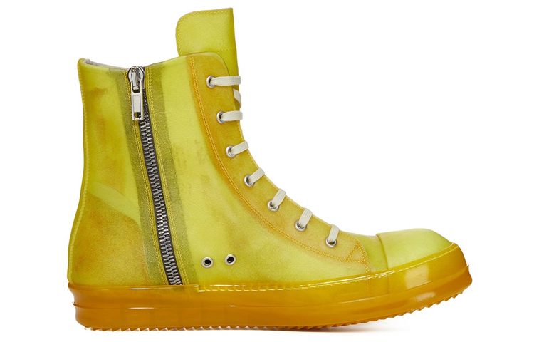Rick Owens High-Top 'Yellow Fashion' 圖 2