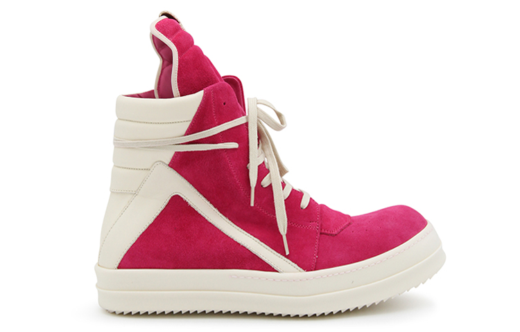 Rick Owens High-Top Lace-Up Sneaker 'Pink White' 圖 2