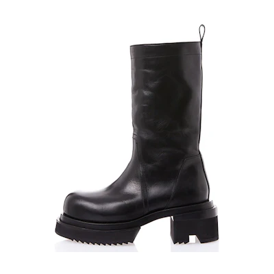 Rick Owens High-Top Sneakers 'Black Fashion'