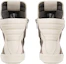 Shop RICK OWENS/RO 皮革 圓頭繫帶 高幫 板鞋 男款 棕色