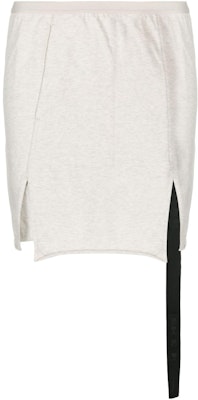 Rick Owens High-Waisted Gray A-Line Midi Skirt with Elastic and Slit Design DS01C6343MRIG Buy Rick Owens High-Waisted Gray A-Line Midi Skirt with Elastic and Slit Design DS01C6343MRIG