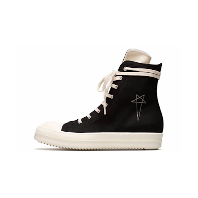 Rick Owens High-Top Sneaker 'Black Fashion'