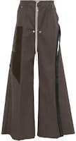 Rick Owens Lace-Up High-Waist Loose Wide-Leg Pants Grey Casualwear RR02D6307-CTWWTY-240409 Rick Owens Lace-Up High-Waist Loose Wide-Leg Pants Grey Casualwear RR02D6307-CTWWTY-240409
