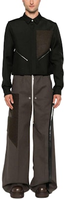 Rick Owens 高腰寬鬆直筒長褲 灰色 休閒裝 RR02D6307-CTWWTY-240409 Lookbook Rick Owens 高腰寬鬆直筒長褲 灰色 休閒裝 RR02D6307-CTWWTY-240409