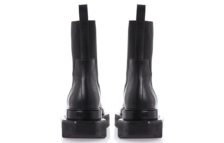 Rick Owens Leather Chelsea Boots 'Black Fashion' 圖 4