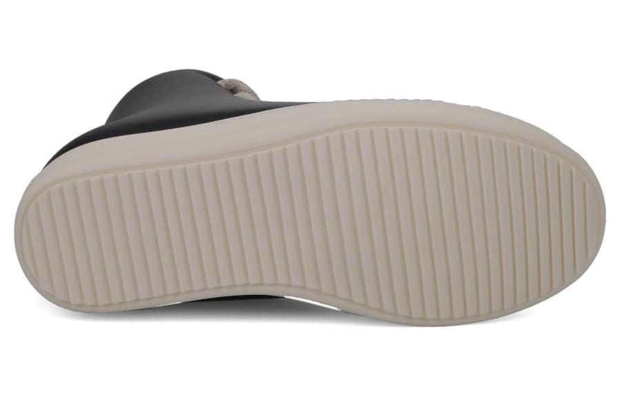 Rick Owens Leather High-Top 'Black Lace-Up' 圖 4