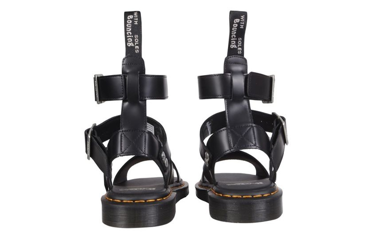 Rick Owens Leather Sandals 'Black' 圖 4