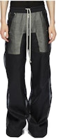 RICK OWENS Lido Wide-Leg Transparent Relaxed Pants Black Cotton Organdy Men. RU01D3366OR-09 RICK OWENS Lido Wide-Leg Transparent Relaxed Pants Black Cotton Organdy Men. RU01D3366OR-09