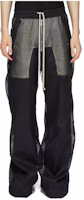 Order RICK OWENS Lido 寬管透明休閒長褲 黑色棉質薄紗 男裝 RU01D3366OR-09