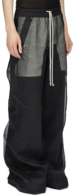 RICK OWENS Lido 寬管透明休閒長褲 黑色棉質薄紗 男裝 RU01D3366OR-09 Purchase RICK OWENS Lido 寬管透明休閒長褲 黑色棉質薄紗 男裝 RU01D3366OR-09