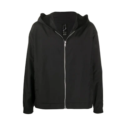Rick Owens Loose Fit Zip-Up Hoodie Jacket - Black CM20S0010215148-09