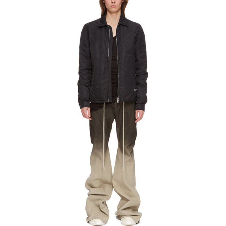 Lookbook Rick Owens Luxor Bias Bootcut Seluar Denim Gradient Hitam Mutiara FW23. RR02C7315SBEDE 19D