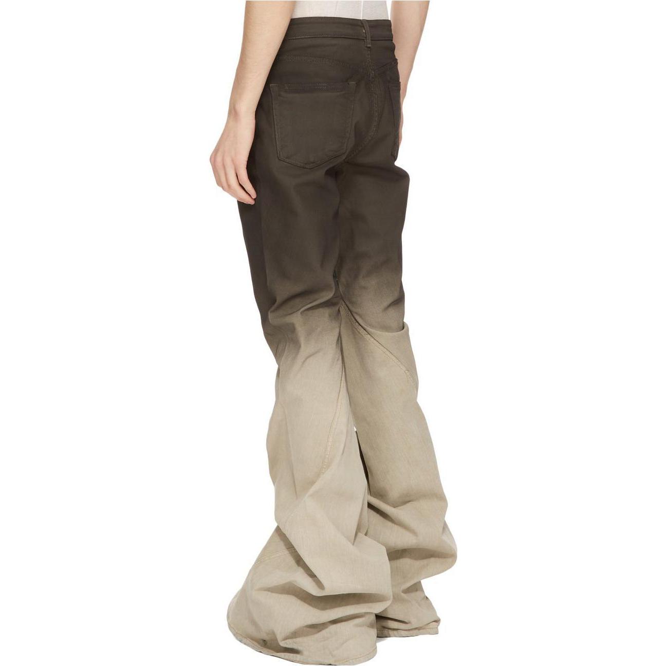 Purchase Rick Owens Luxor Bias Bootcut Seluar Denim Gradient Hitam Mutiara FW23. RR02C7315SBEDE 19D