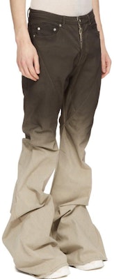 Rick Owens Luxor Bias Bootcut Seluar Denim Gradient Hitam Mutiara FW23. RR02C7315SBEDE 19D Details for Rick Owens Luxor Bias Bootcut Seluar Denim Gradient Hitam Mutiara FW23. RR02C7315SBEDE 19D