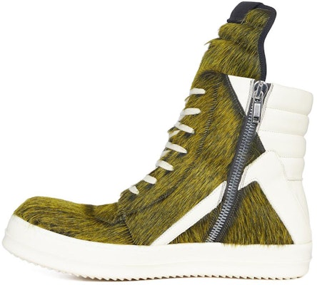 瑞克·歐文斯/RO Rick Owens FW23 LUXOR 系列 時尚潮流 高幫 板鞋 男款 白綠 Buy 瑞克·歐文斯/RO Rick Owens FW23 LUXOR 系列 時尚潮流 高幫 板鞋 男款 白綠