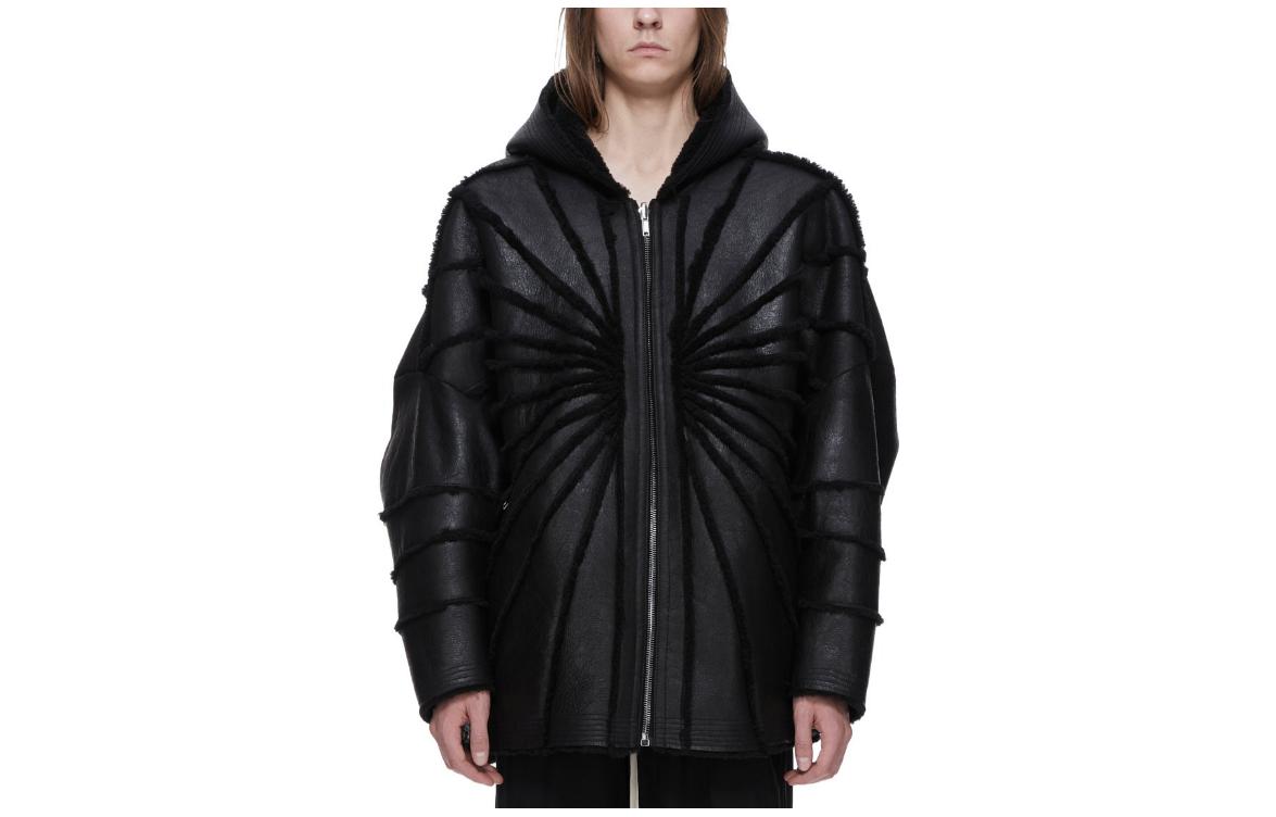 Rick Owens Luxor Jumbo Hooded Reversible Jacket Black Long Sleeve RU02C7781LSHBRA-09
