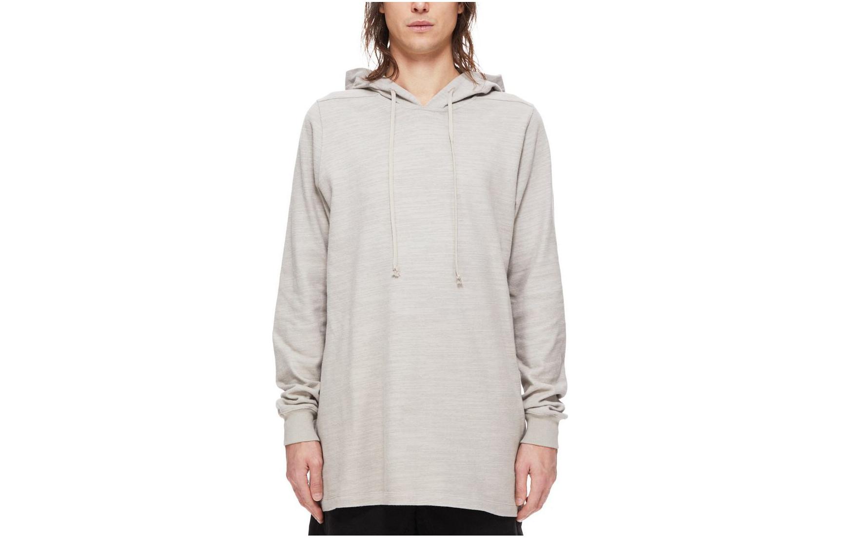 RICK OWENS Luxor Pearl Bigarzato Jersey Hoodie FW23 White Loose Fit Unisex RU02C7285BG-08