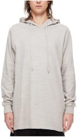 RICK OWENS Luxor Pearl Bigarzato Jersey Hoodie FW23 White Loose Fit Unisex RU02C7285BG-08 RICK OWENS Luxor Pearl Bigarzato Jersey Hoodie FW23 White Loose Fit Unisex RU02C7285BG-08
