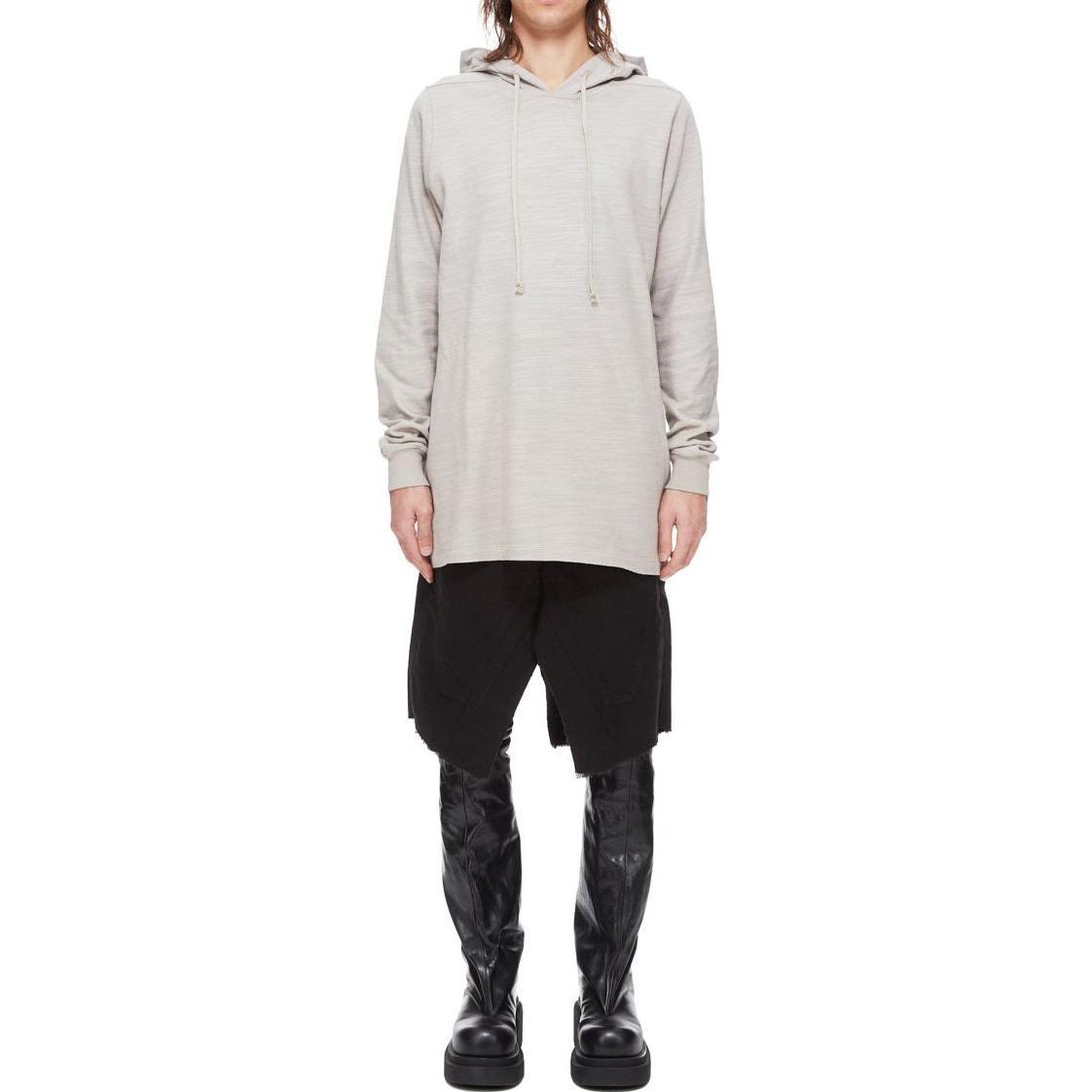 Purchase RICK OWENS Luxor Pearl Bigarzato Jersey Hoodie FW23 White Loose Fit Unisex RU02C7285BG-08
