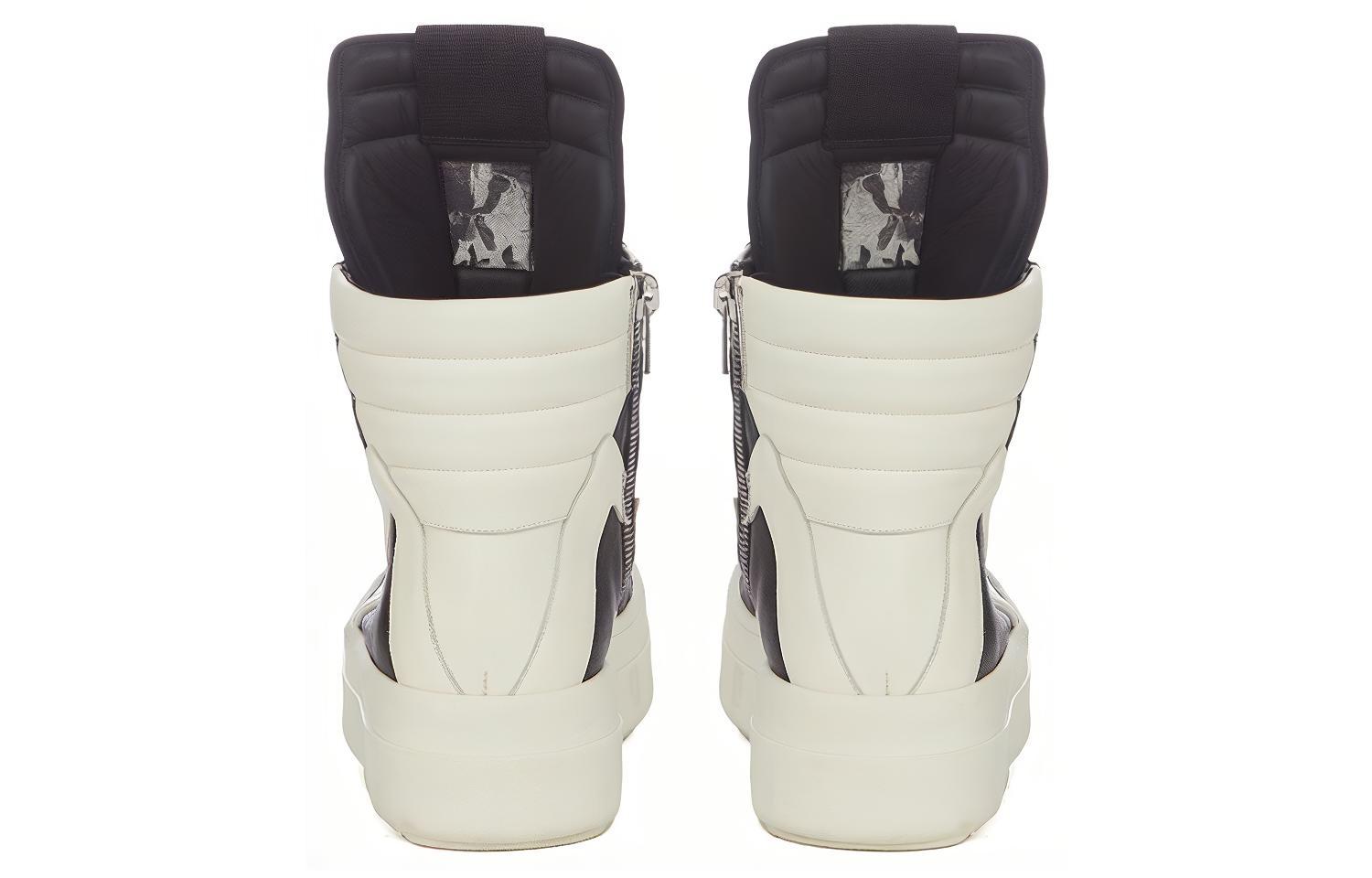 Shop Rick Owens Luxor Mega Bumper Geobasket High 'Negro Milk' RR02C7868-LOO-911