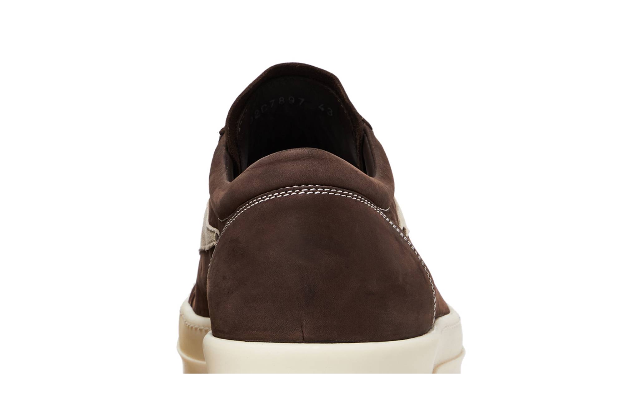 Sizing 릭 오웬스 빈티지 럭서 로우 "브라운 밀크" RU02C7897-LWNLVS-411