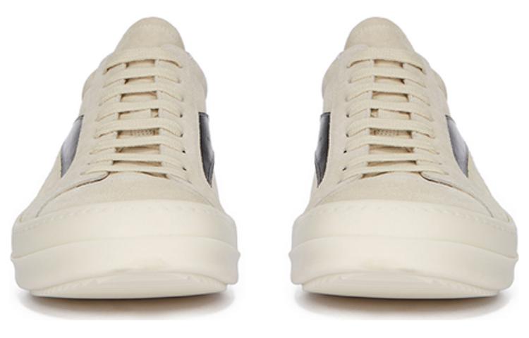 Lookbook Rick Owens FW23 LUXOR系列 頭層牛皮 圓頭系帶 低幫 板鞋 男款 奶白色