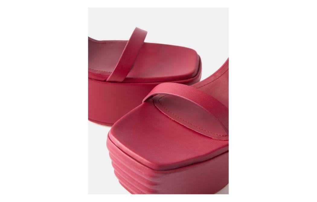 Details for Rick Owens Minimal Grill Sandals 'Black Leather Platform' 1509369