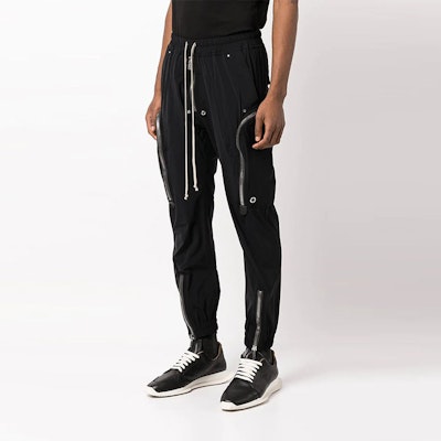 RICK OWENS Seluar Kargo Slim Fit Lelaki Multi-Poket dengan Zipper & Drawstring RU01B1377NBS-09 Shop RICK OWENS Seluar Kargo Slim Fit Lelaki Multi-Poket dengan Zipper & Drawstring RU01B1377NBS-09