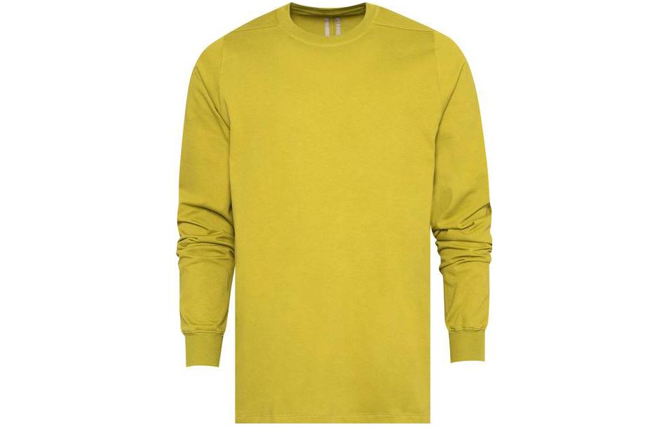 Rick Owens Oversized Long Sleeve Crewneck Sweatshirt Yellow RU02C7277BA-32