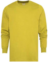 Rick Owens Oversized Long Sleeve Crewneck Sweatshirt Yellow RU02C7277BA-32 Rick Owens Oversized Long Sleeve Crewneck Sweatshirt Yellow RU02C7277BA-32