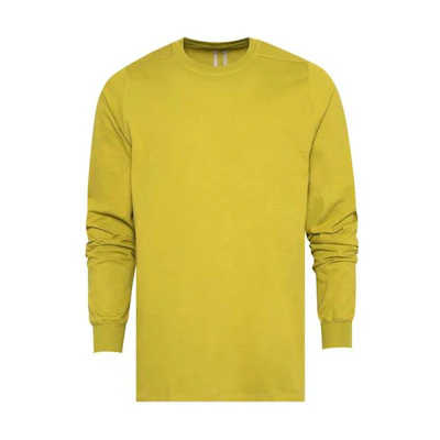 Rick Owens Oversized Long Sleeve Crewneck Sweatshirt Yellow RU02C7277BA-32