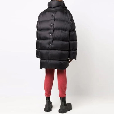 RICK OWENS Jaket Puffer Oversized Monokrom Lelaki RU02A5741NZ-D3 Shop RICK OWENS Jaket Puffer Oversized Monokrom Lelaki RU02A5741NZ-D3