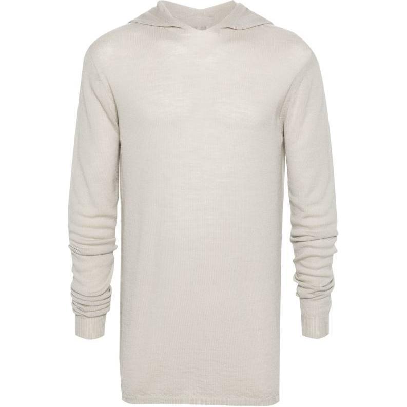 Rick Owens Oversized Solid Color Hoodie Beige RU01D3623M-08